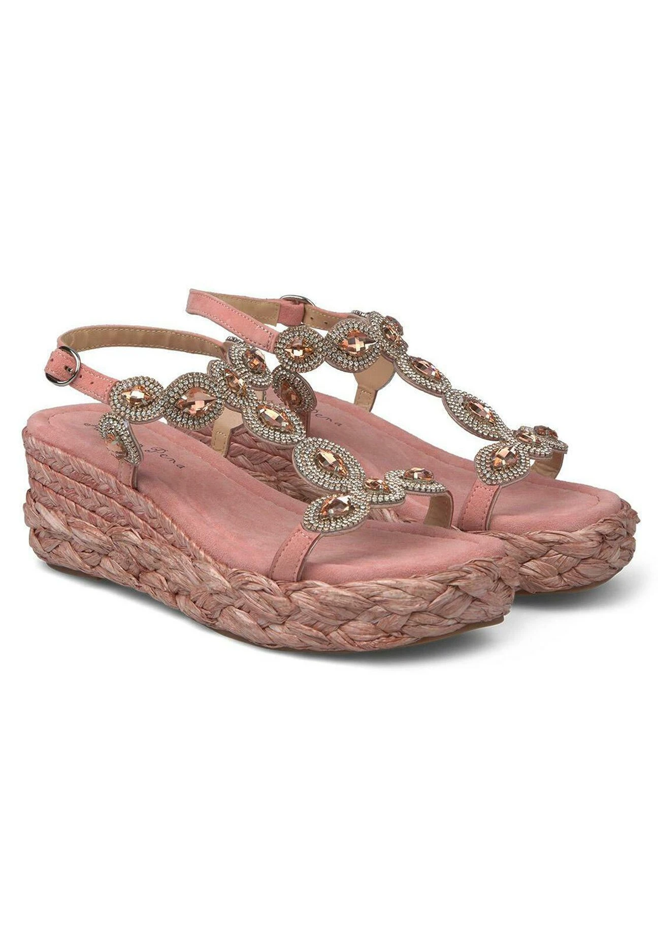 Alma En Pena Sandalen Met Sleehak - Naranja 2 Alma En Pena Sandalen Met Sleehak - Naranja - Afbeelding 2