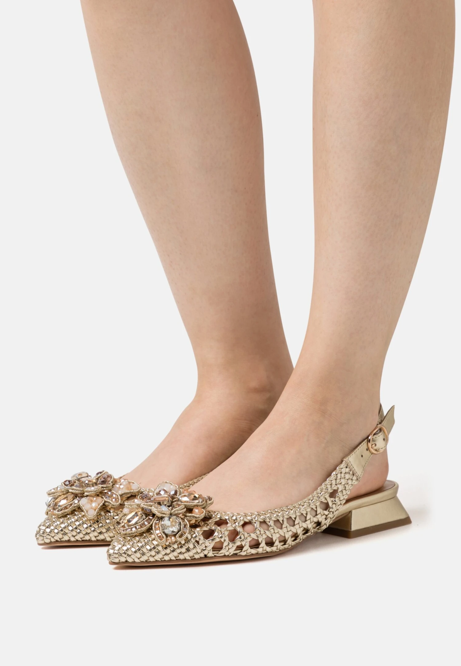 Alma En Pena Slingback Ballerina´S - Diva Gold 1 Alma En Pena Slingback Ballerina´S - Diva Gold