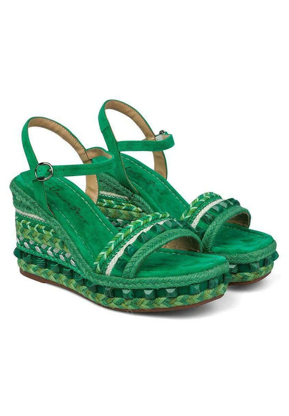 Alma En Pena Sevillano - Espadrilles - Verde Oscuro 2 Alma En Pena Sevillano - Espadrilles - Verde Oscuro - Afbeelding 2