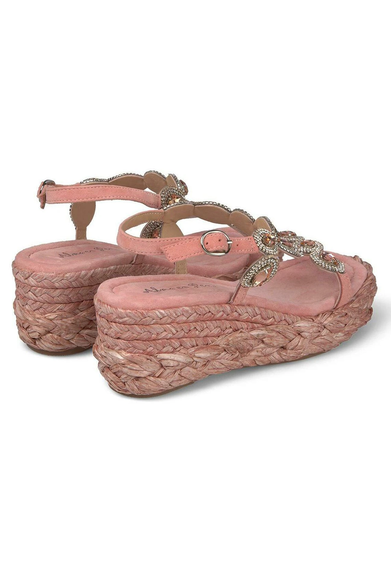 Alma En Pena Sandalen Met Sleehak - Naranja 3 Alma En Pena Sandalen Met Sleehak - Naranja - Afbeelding 3