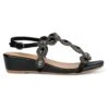 Alma En Pena Rodriguez - Sandalen Met Sleehak - Black
