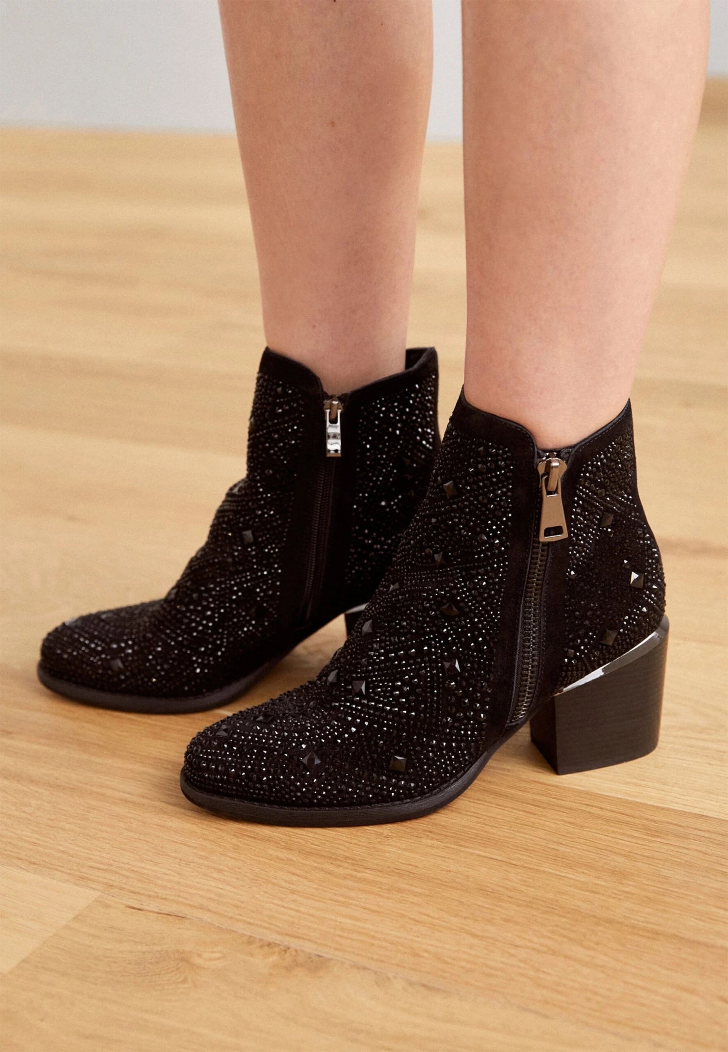 Alma En Pena Korte Laarzen - Crosta Black 3 Alma En Pena Korte Laarzen - Crosta Black - Afbeelding 3