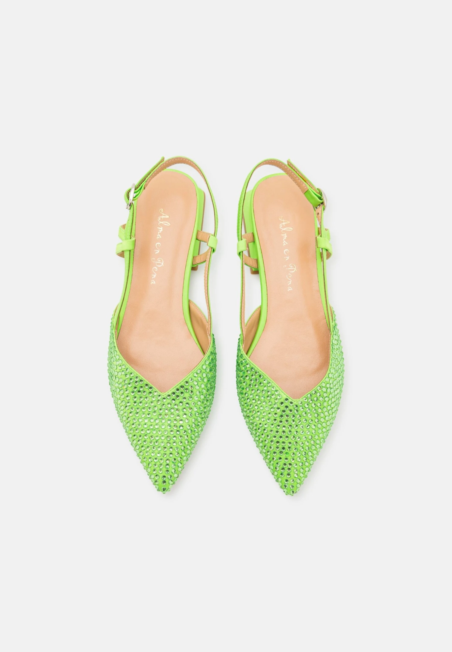 Alma En Pena Slingback Ballerina´S - Lime 6 Alma En Pena Slingback Ballerina´S - Lime - Afbeelding 6