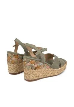 Alma En Pena Senosiain - Sandalen Met Sleehak - Verde -Alma En Pena Winkel 29d53bcfe1034d8e8e77ef7d5afcf539