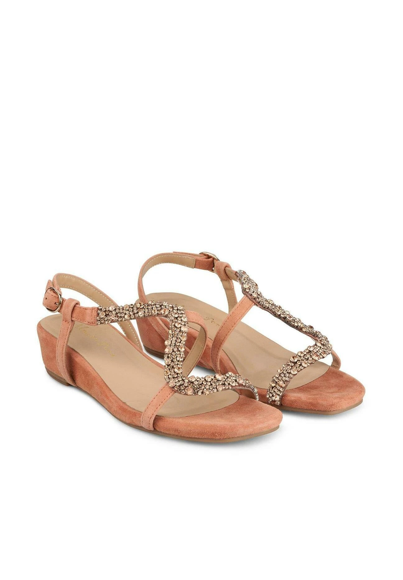 Alma En Pena Cara - Sandalen Met Sleehak - Naranja 2 Alma En Pena Cara - Sandalen Met Sleehak - Naranja - Afbeelding 2