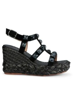 Alma En Pena Bermudez - Sandalen Met Sleehak - Black