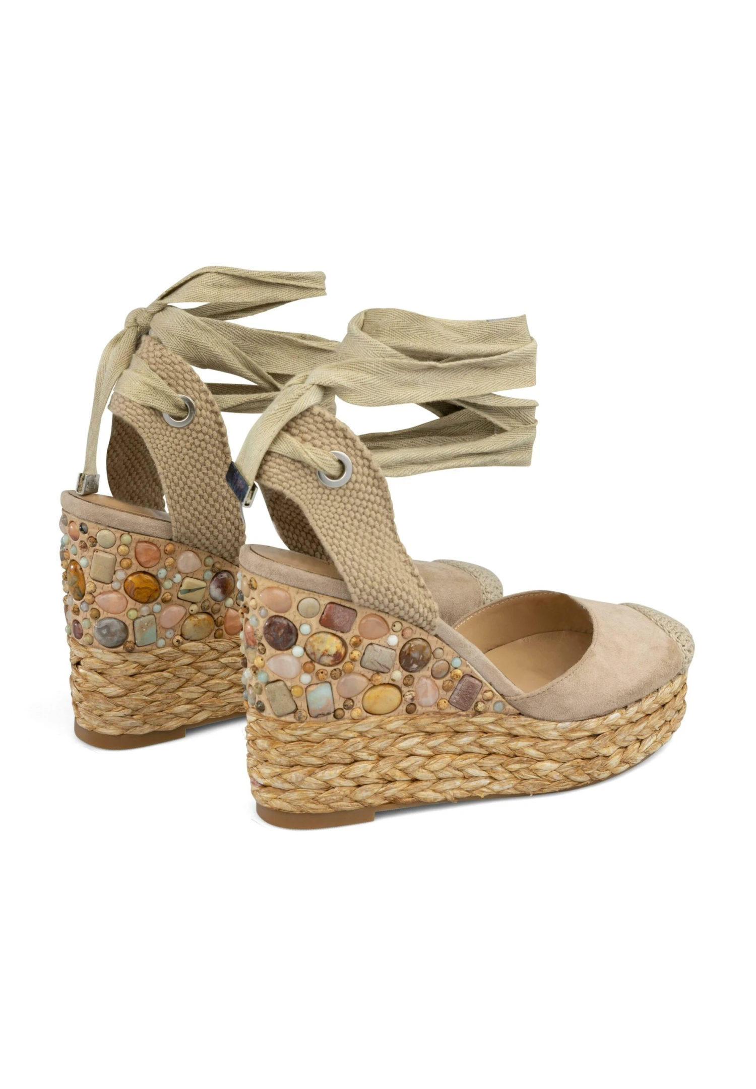 Alma En Pena Lacunza - Sandalen Met Sleehak - Arena 3 Alma En Pena Lacunza - Sandalen Met Sleehak - Arena - Afbeelding 3