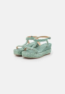 Alma En Pena Sandalen Met Plateauzool - Jade -Alma En Pena Winkel 36bab842db7a418ea5f46413151e47e0
