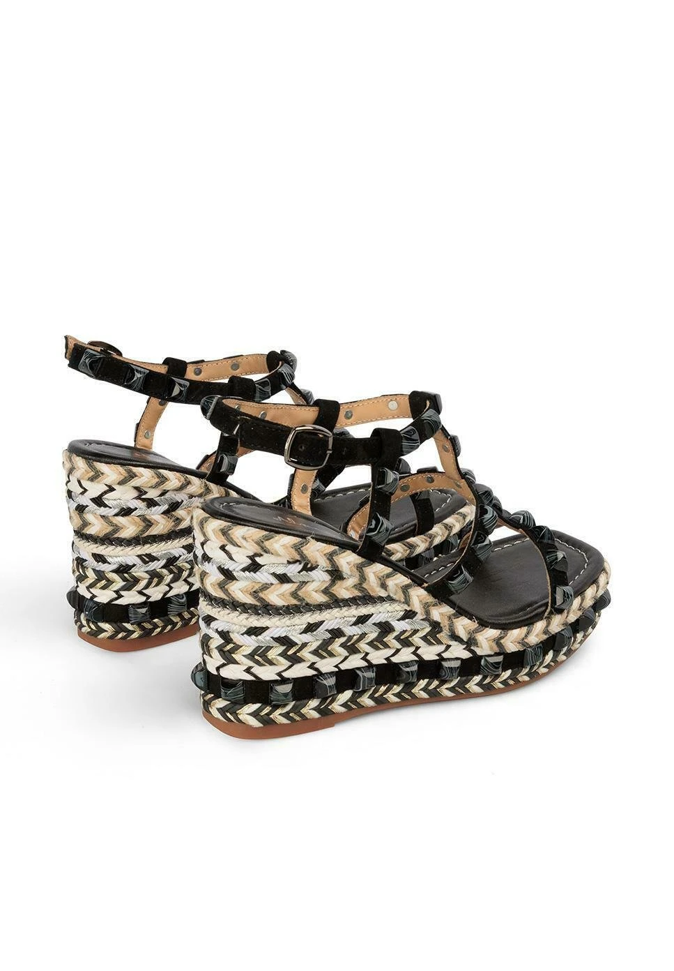 Alma En Pena Zavala - Sandalen Met Sleehak - Black 3 Alma En Pena Zavala - Sandalen Met Sleehak - Black - Afbeelding 3