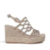 Alma En Pena Dominguez - Sandalen Met Sleehak - Taupe