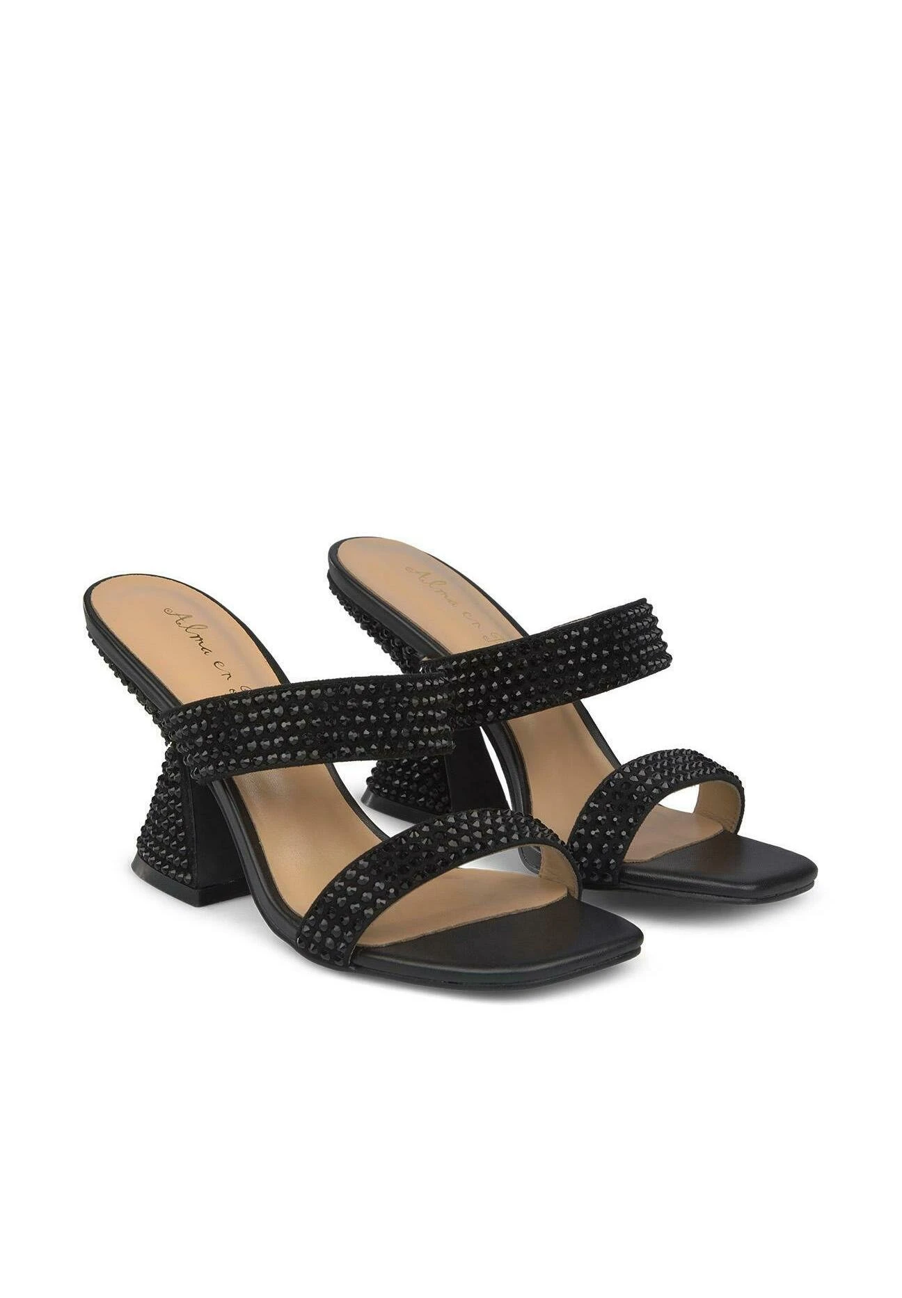 Alma En Pena Bosteels - Muiltjes Met Hak - Black 2 Alma En Pena Bosteels - Muiltjes Met Hak - Black - Afbeelding 2