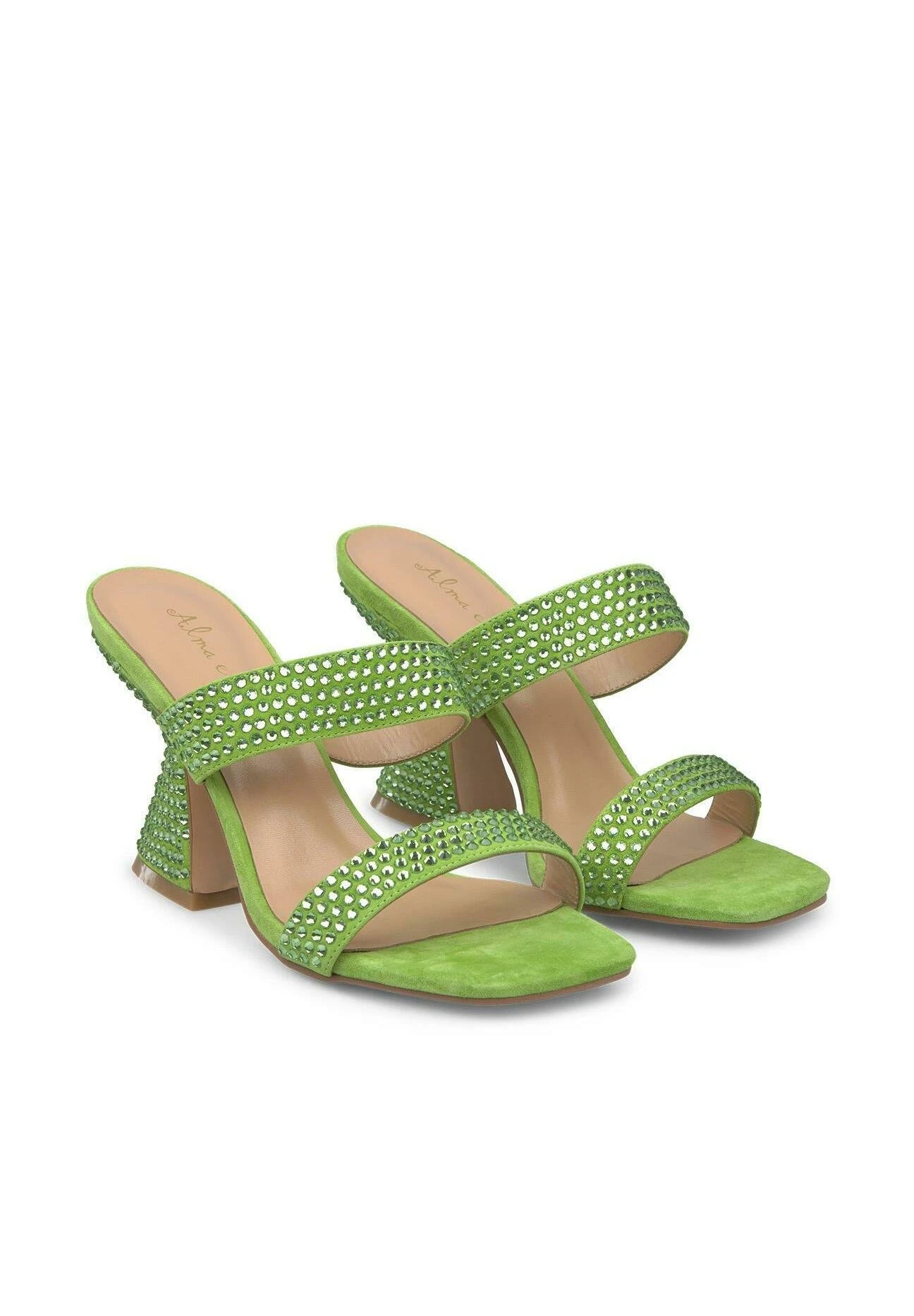 Alma En Pena Bosteels - Muiltjes Met Hak - Verde 2 Alma En Pena Bosteels - Muiltjes Met Hak - Verde - Afbeelding 2