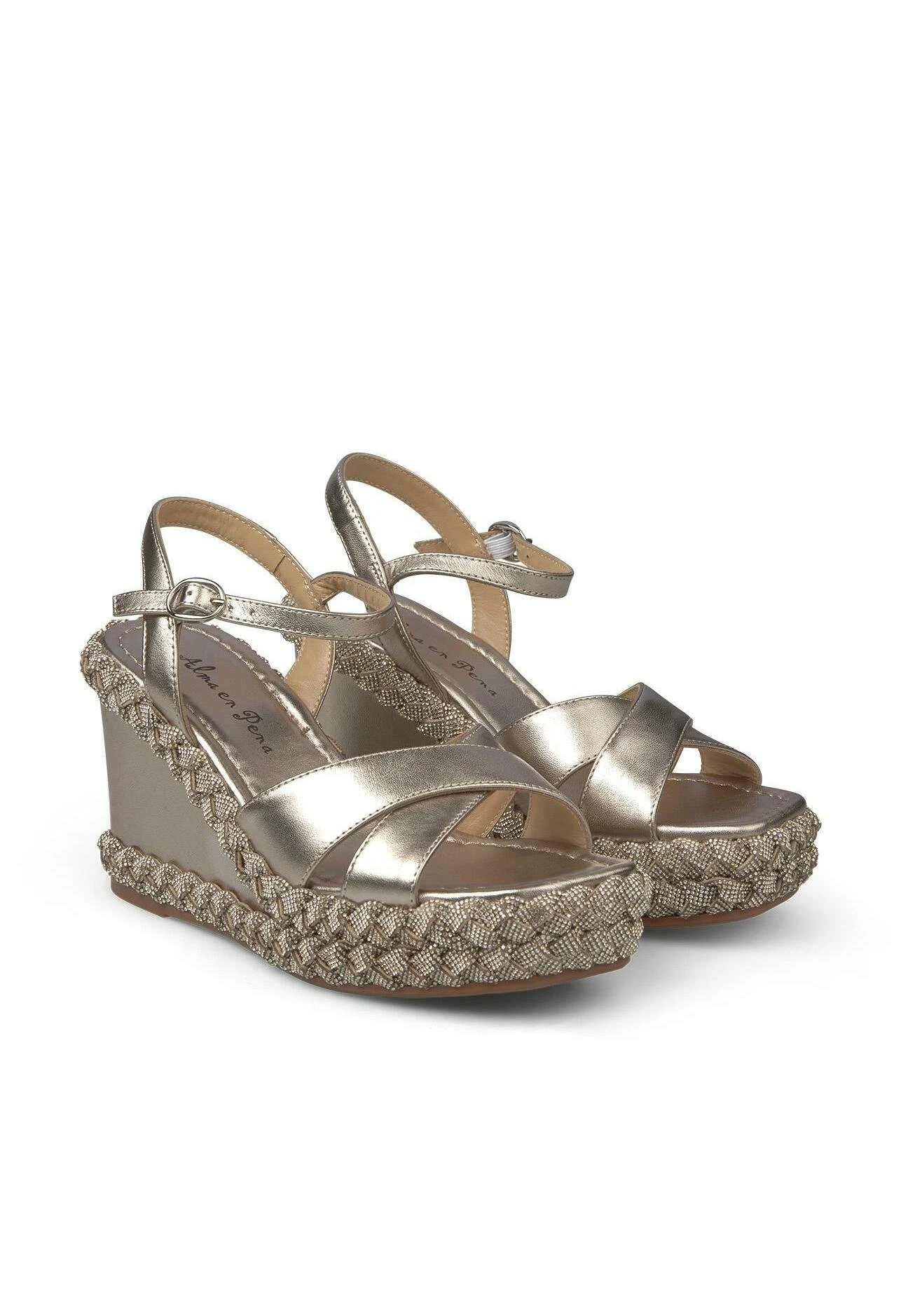Alma En Pena Forme - Sandalen Met Plateauzool - Bronce 2 Alma En Pena Forme - Sandalen Met Plateauzool - Bronce - Afbeelding 2