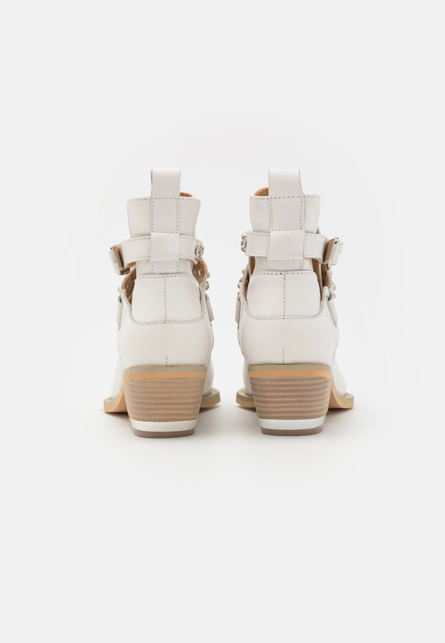 Alma En Pena Enkellaarsjes Met Hoge Hak - White 4 Alma En Pena Enkellaarsjes Met Hoge Hak - White - Afbeelding 4