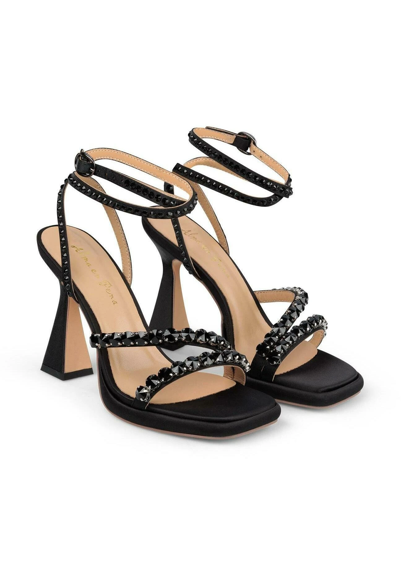 Alma En Pena Struise - Sandalen Met Hoge Hak - Black 2 Alma En Pena Struise - Sandalen Met Hoge Hak - Black - Afbeelding 2