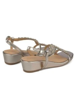 Alma En Pena Cara - Sandalen Met Sleehak - Bronce -Alma En Pena Winkel 779a842f67114f369e777f79dad442bc