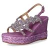 Alma En Pena Sandalen Met Sleehak - Violett
