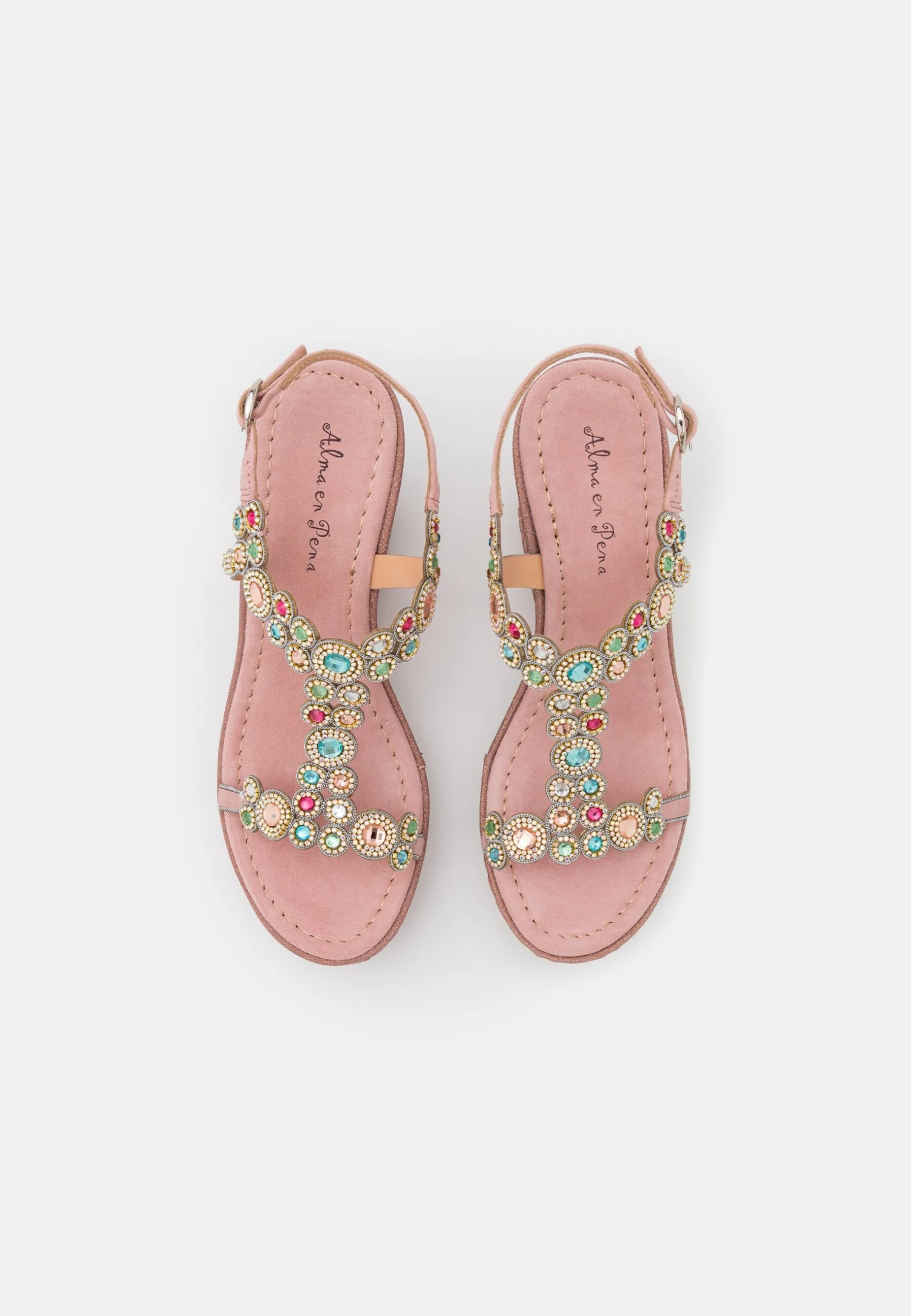Alma En Pena Sandalen Met Plateauzool - Old Pink 5 Alma En Pena Sandalen Met Plateauzool - Old Pink - Afbeelding 5