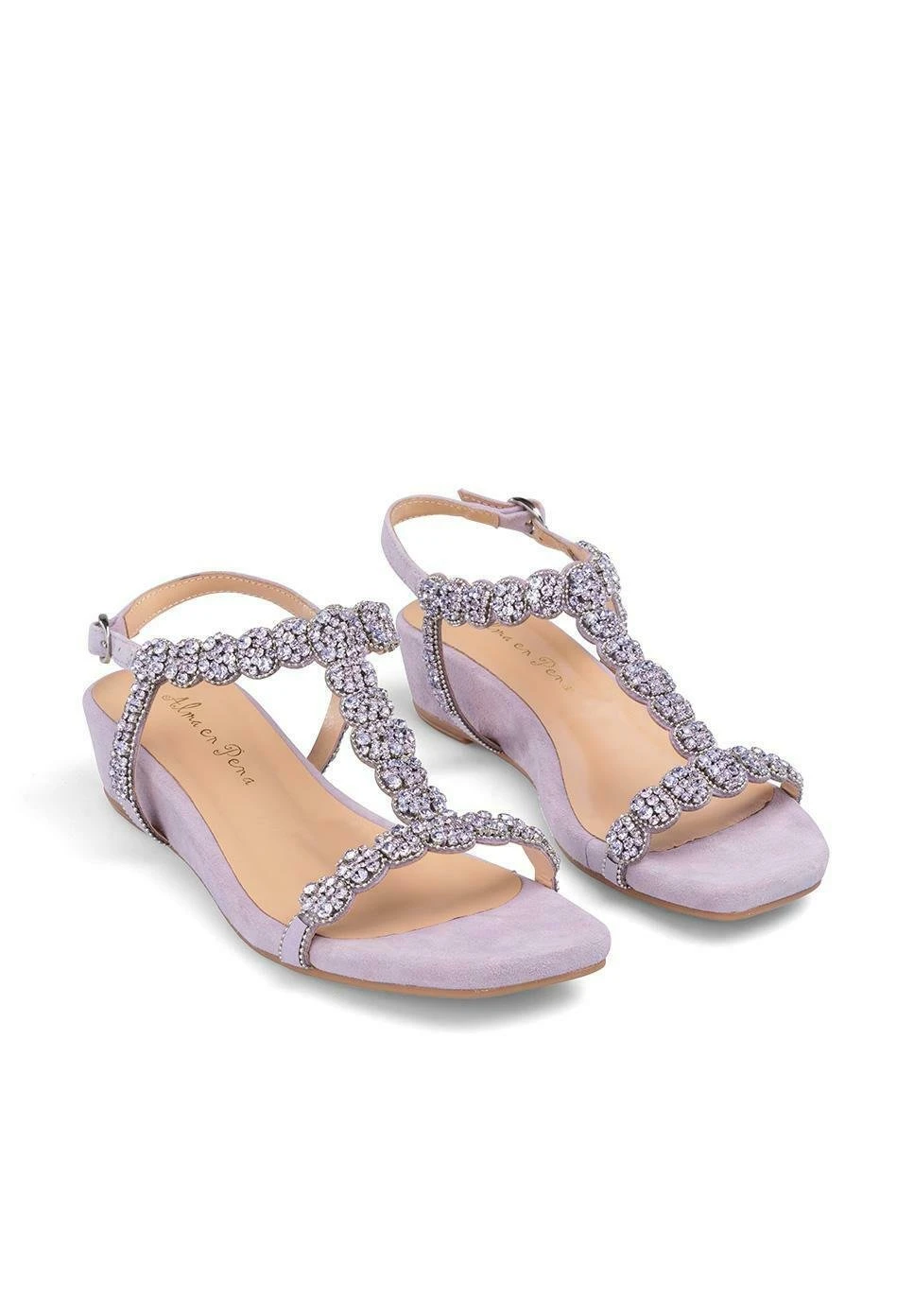 Alma En Pena Alcaraz - Sandalen Met Sleehak - Lila 2 Alma En Pena Alcaraz - Sandalen Met Sleehak - Lila - Afbeelding 2