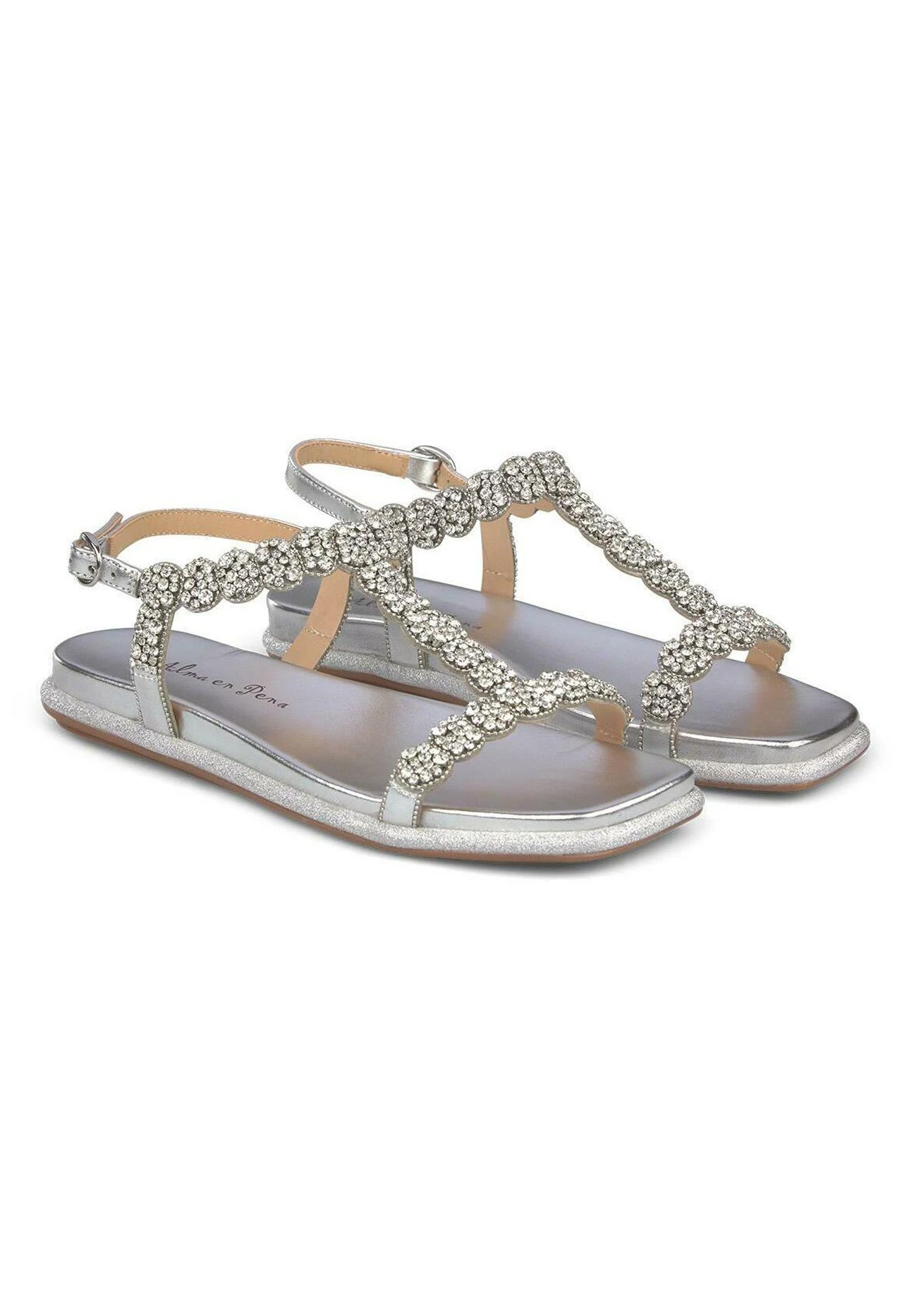 Alma En Pena Alameda - Sandalen - Plata 2 Alma En Pena Alameda - Sandalen - Plata - Afbeelding 2