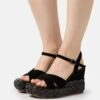 Alma En Pena Sandalen Met Plateauzool - Black