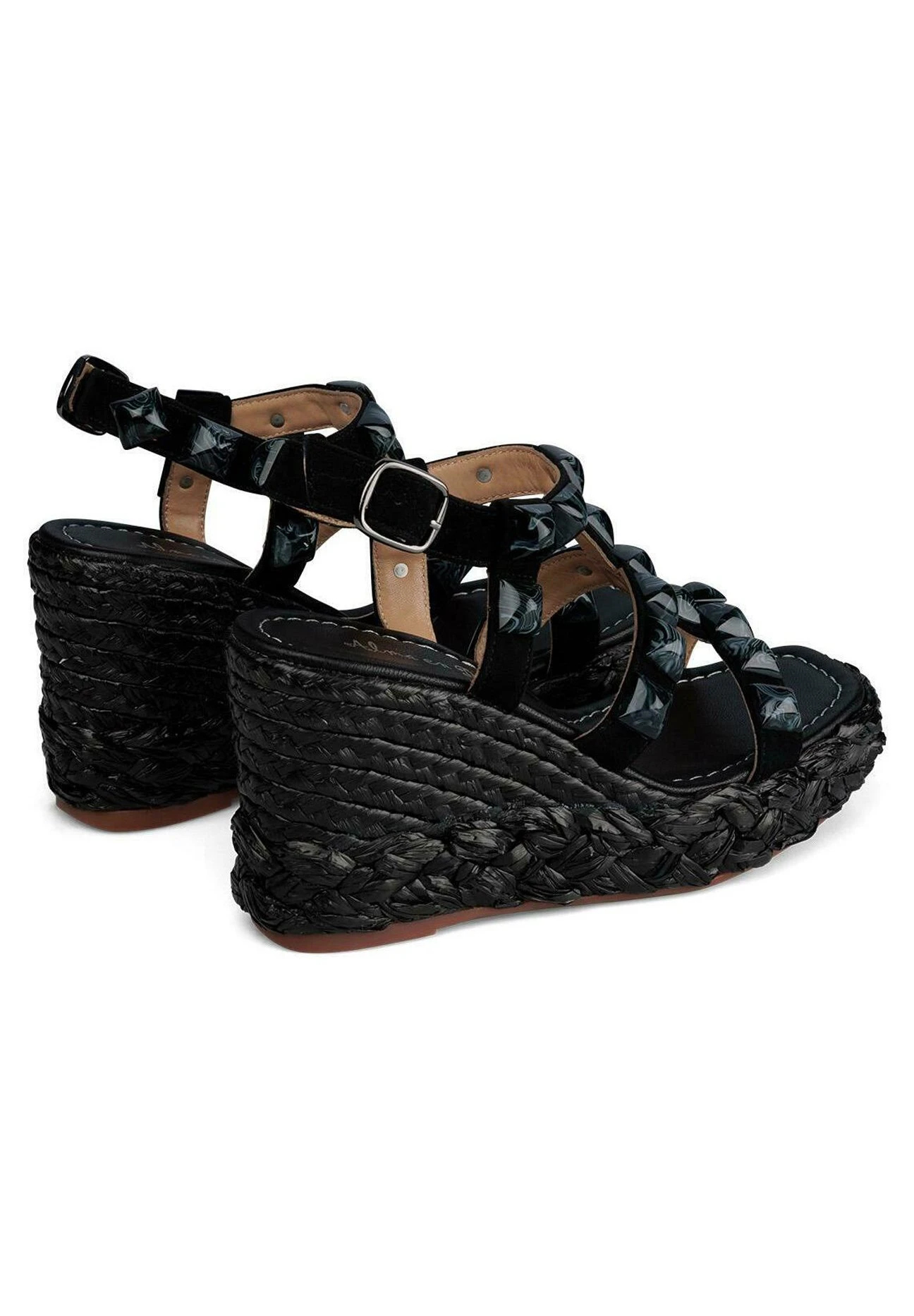 Alma En Pena Bermudez - Sandalen Met Sleehak - Black 3 Alma En Pena Bermudez - Sandalen Met Sleehak - Black - Afbeelding 3