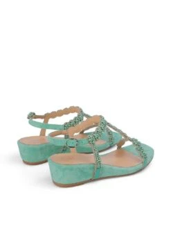 Alma En Pena Alcaraz - Sandalen Met Sleehak - Verde 5 Alma En Pena Alcaraz - Sandalen Met Sleehak - Verde -Alma En Pena Winkel b1eab92900e54597864f358b8748e147