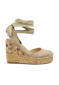 Alma En Pena Lacunza - Sandalen Met Sleehak - Arena