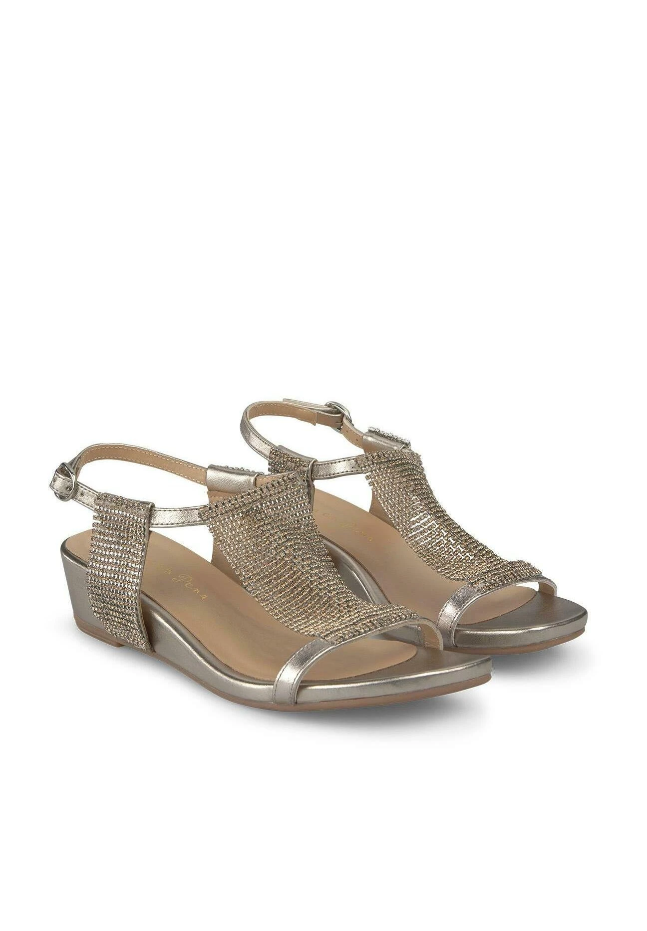 Alma En Pena Garfia - Sandalen Met Sleehak - Bronce 2 Alma En Pena Garfia - Sandalen Met Sleehak - Bronce - Afbeelding 2
