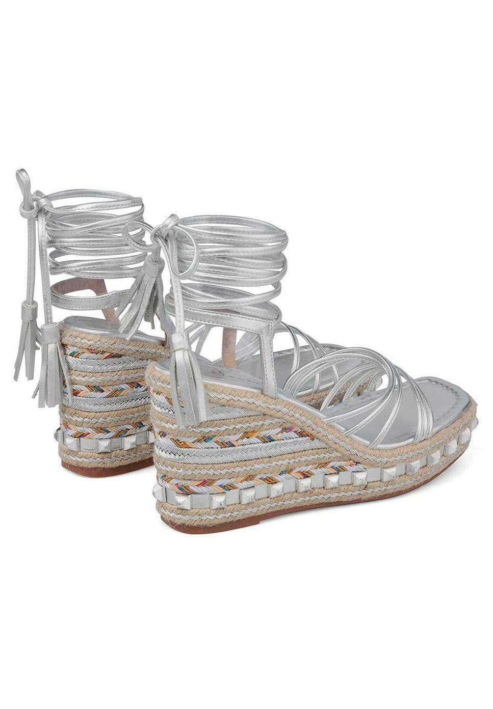 Alma En Pena Armental - Sandalen Met Sleehak - Plata 3 Alma En Pena Armental - Sandalen Met Sleehak - Plata - Afbeelding 3