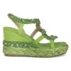 Alma En Pena Vera - Sandalen Met Sleehak - Verde
