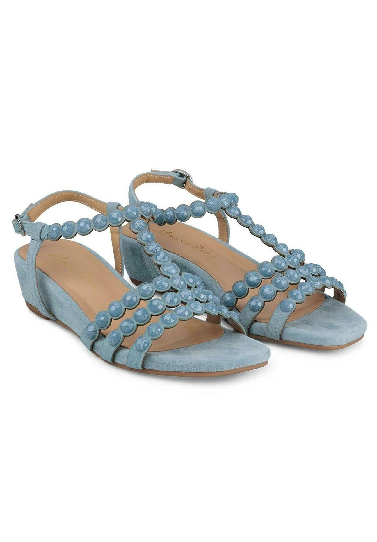 Alma En Pena Gaston - Sandalen Met Sleehak - Azul 2 Alma En Pena Gaston - Sandalen Met Sleehak - Azul - Afbeelding 2