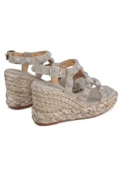Alma En Pena Bermudez - Sandalen Met Sleehak - Gris -Alma En Pena Winkel d9d229b9ad85450d9a38812e07f0cb2a