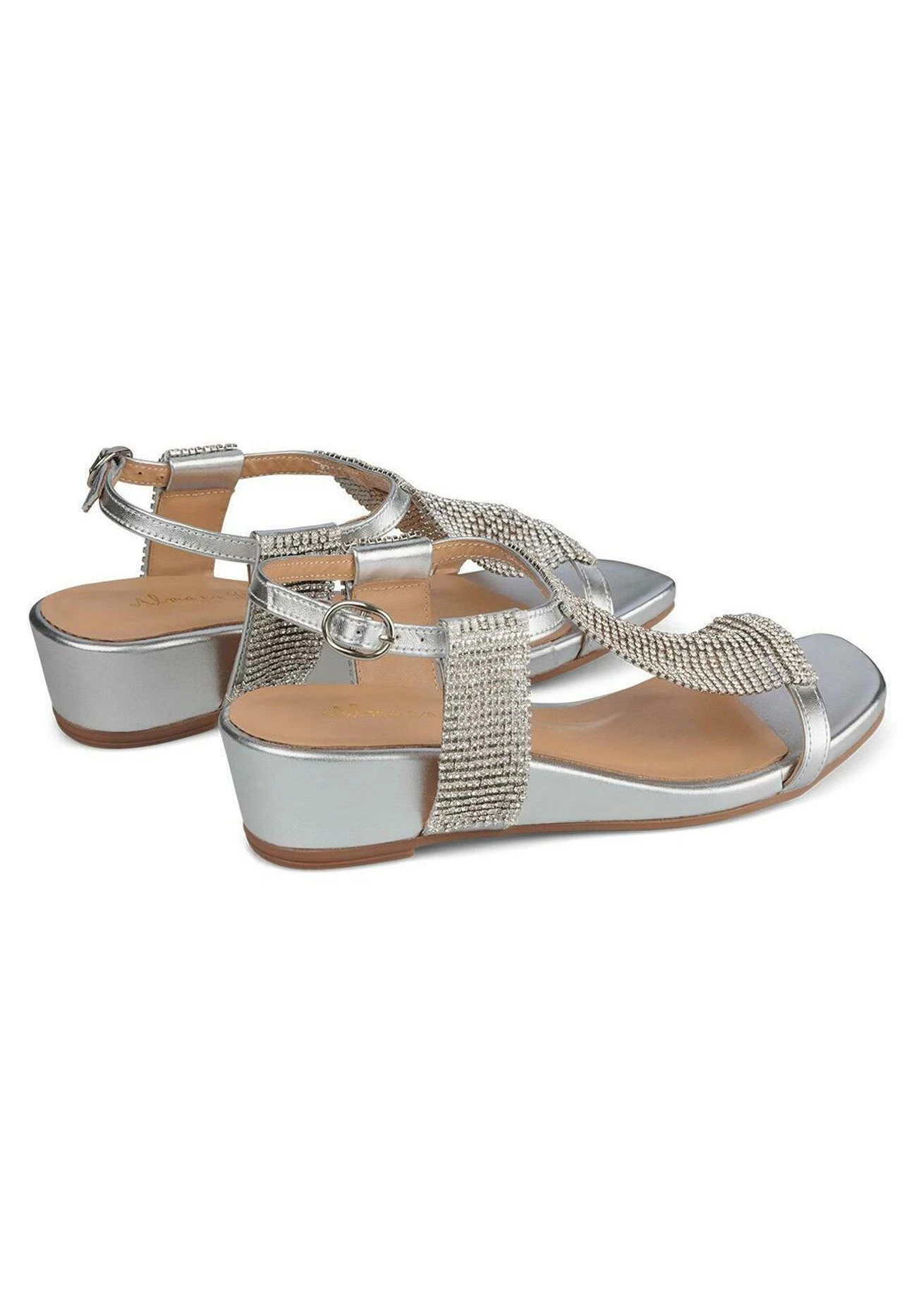 Alma En Pena Garfia - Sandalen Met Sleehak - Plata 3 Alma En Pena Garfia - Sandalen Met Sleehak - Plata - Afbeelding 3