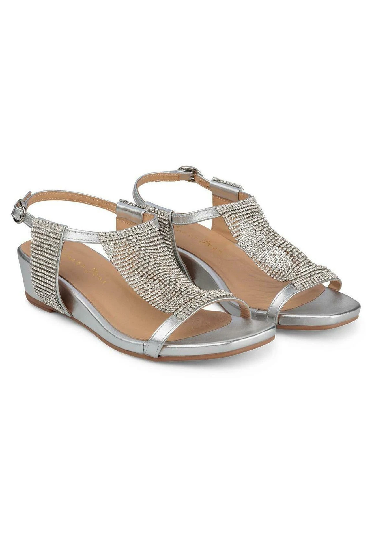 Alma En Pena Garfia - Sandalen Met Sleehak - Plata 2 Alma En Pena Garfia - Sandalen Met Sleehak - Plata - Afbeelding 2