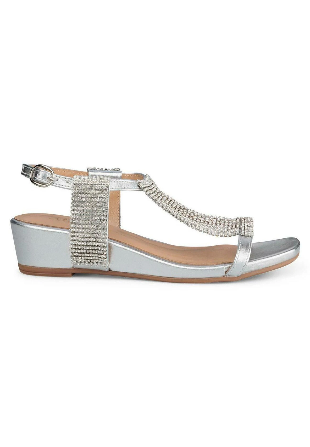 Alma En Pena Garfia - Sandalen Met Sleehak - Plata 1 Alma En Pena Garfia - Sandalen Met Sleehak - Plata